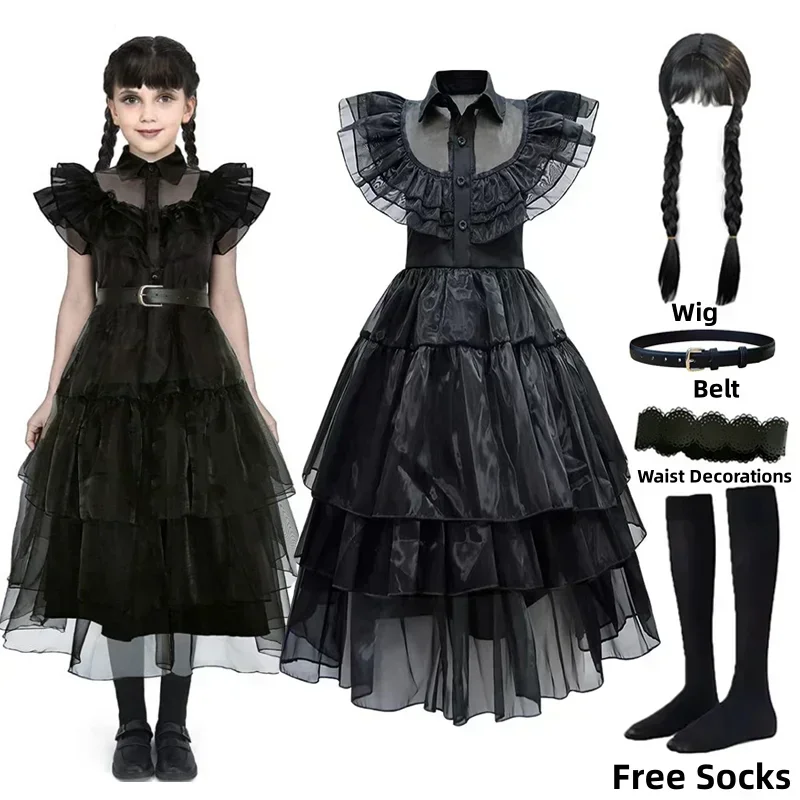 Women'S Accessories Clothing - Vestido de Princesa Bruxa Negra para
