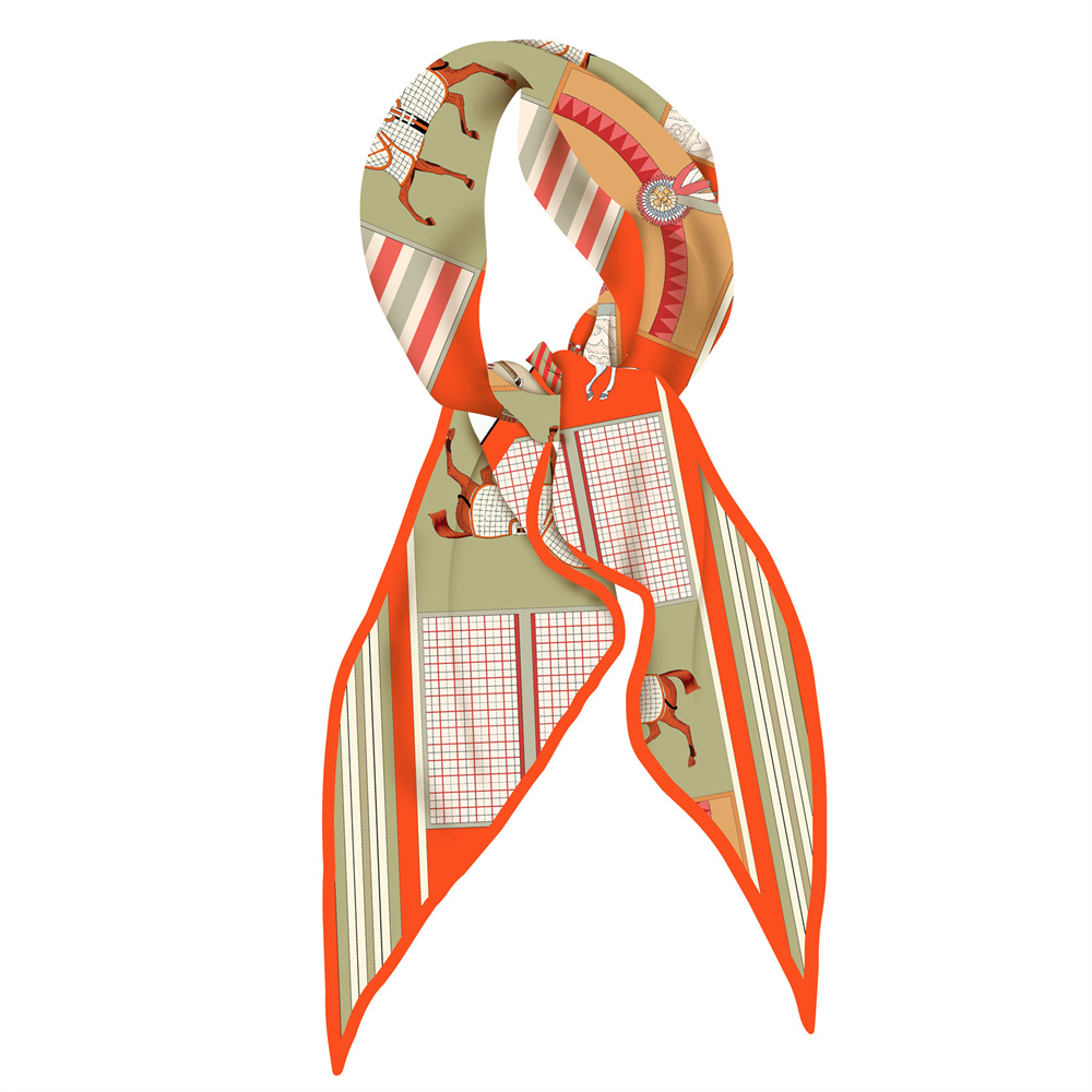 Silk Scarf Square - Novos Lenços de Seda Estampados com