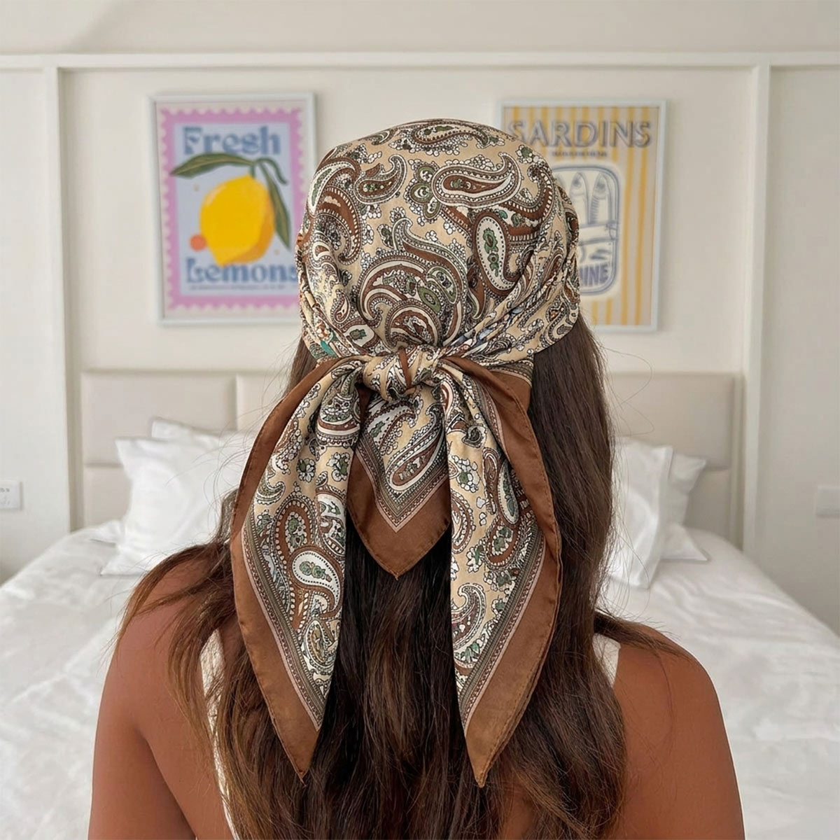 Silk Scarf Square - Novo Design de Lenço de Seda