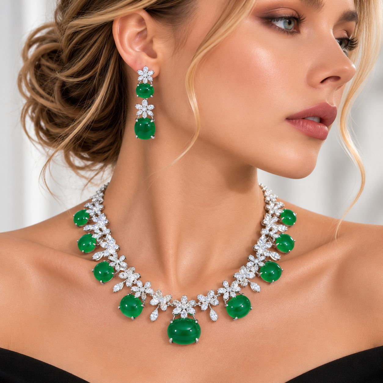 Women Accessories Dubai - Conjunto de joias para festas noturnas