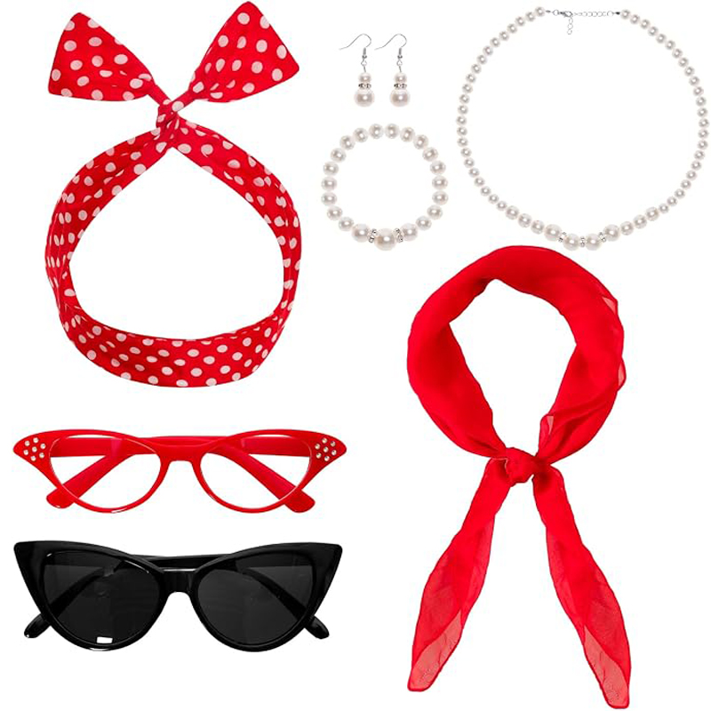 Women'S Accessories In The 1950S - 7 peças de acessórios de fantasia