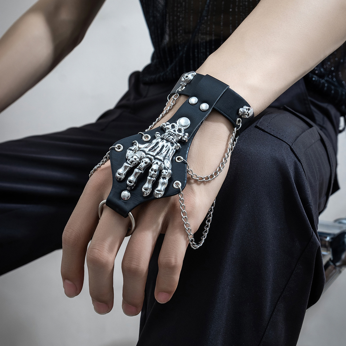Women'S Emo Accessories - 2024 novo emo punk gótico crânio