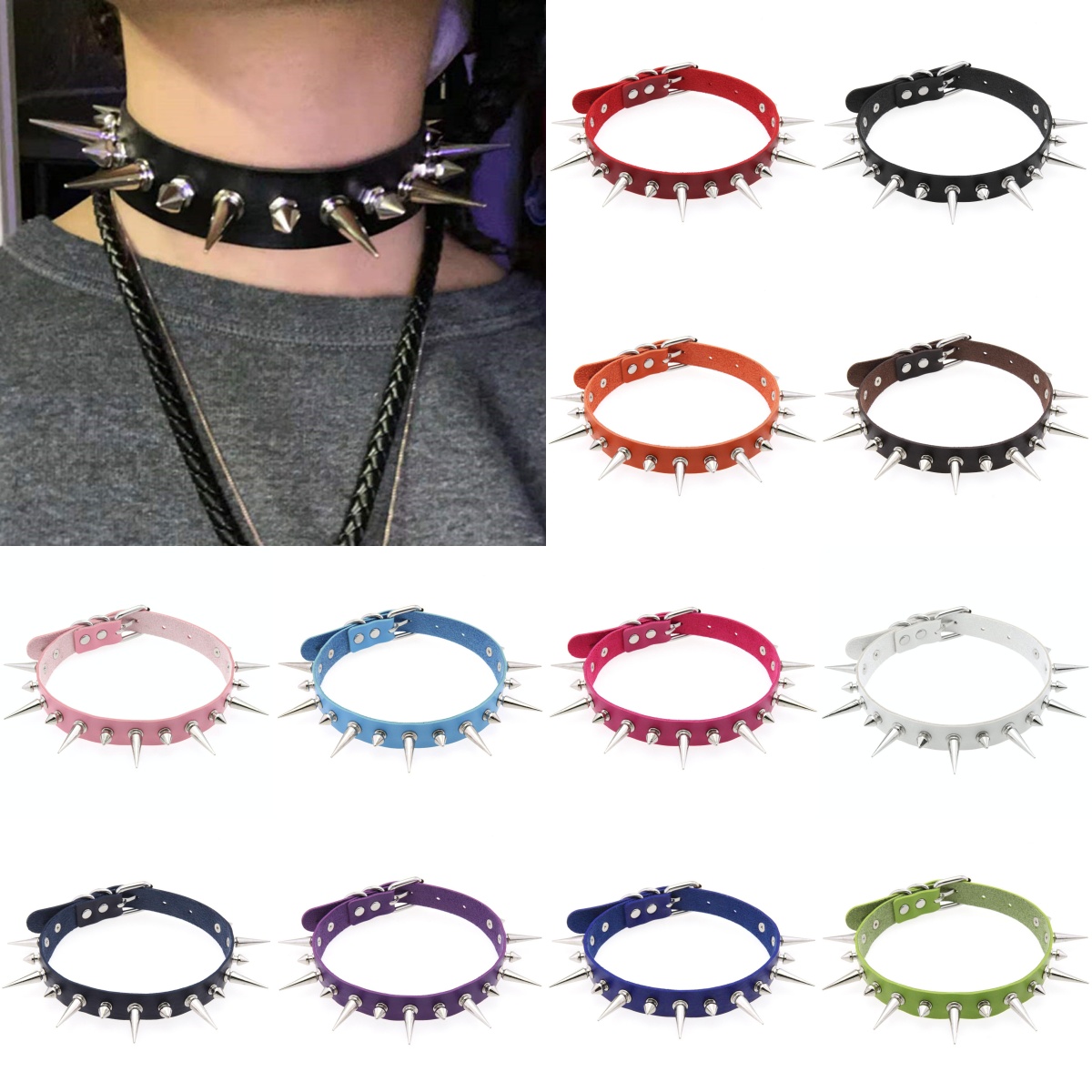 Women'S Emo Accessories - Halloween Emo Cosplay Goth Gargantilha Colares