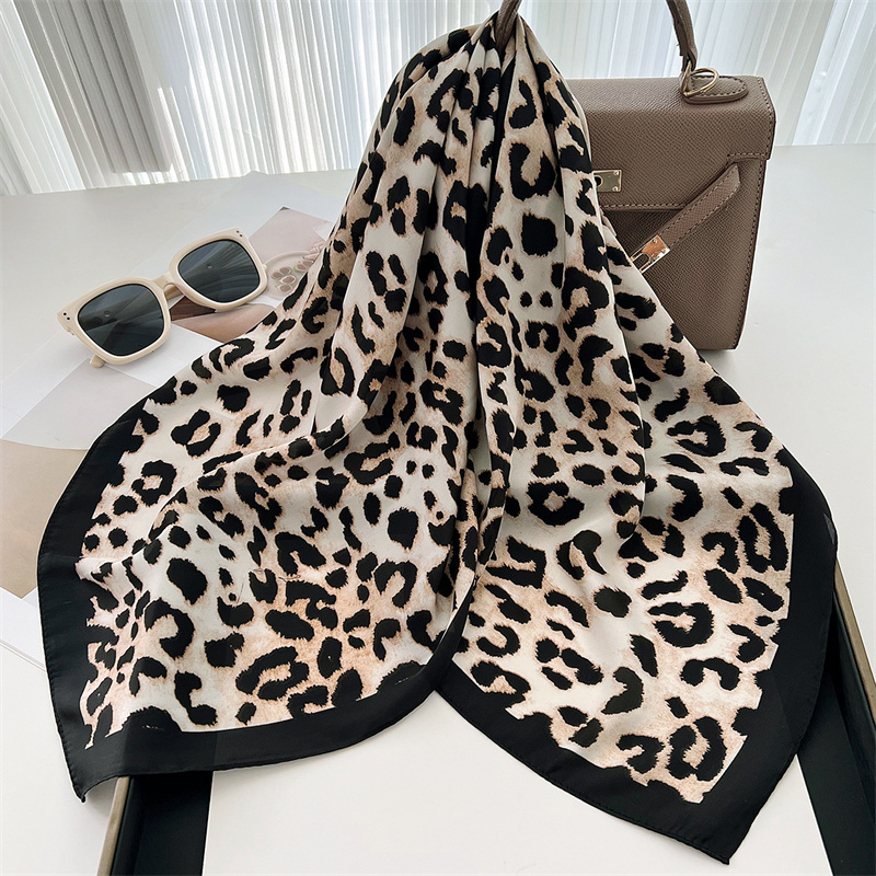 70cm quadrado de luxo leopardo - Silk Scarf Square avaliação e preço