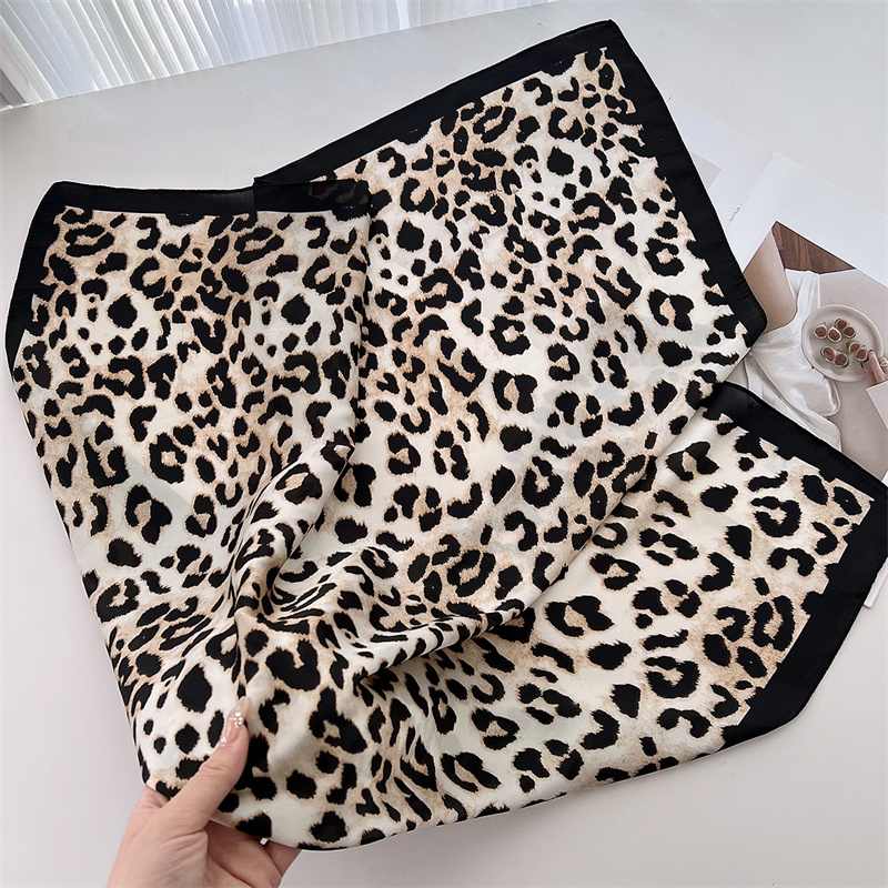 70cm quadrado de luxo leopardo - Silk Scarf Square avaliação e preço