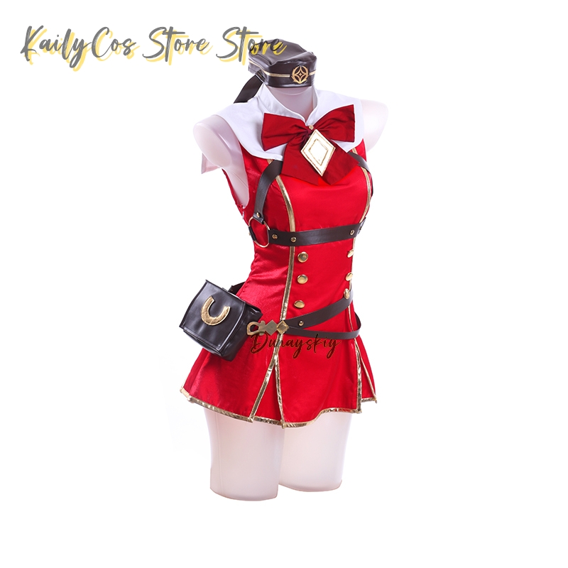 Fantasia de cosplay de navio d - Women'S Red Accessories avaliação e preço