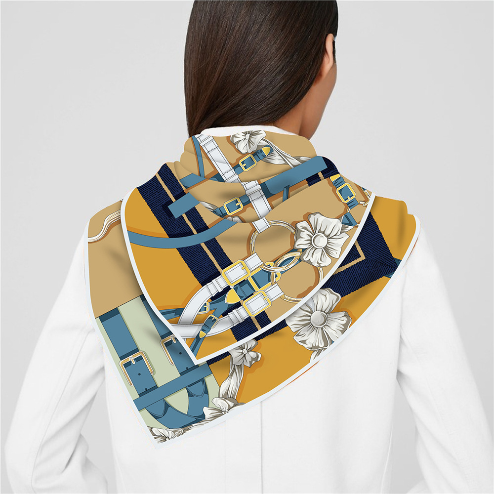 90cm novo design cinto sarja l - Silk Scarf Square avaliação e preço
