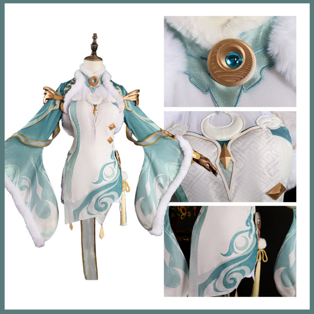 Fantasia de Cosplay Game Zibai - Women'S Accessories Clothing avaliação e preço
