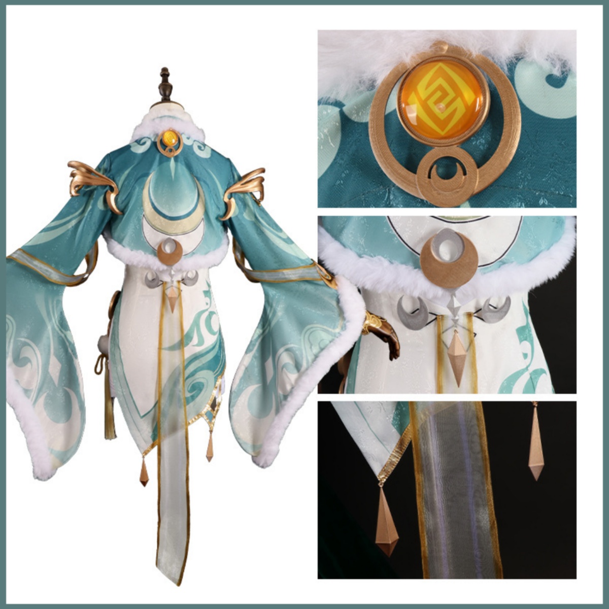 Fantasia de Cosplay Game Zibai - Women'S Accessories Clothing avaliação e preço