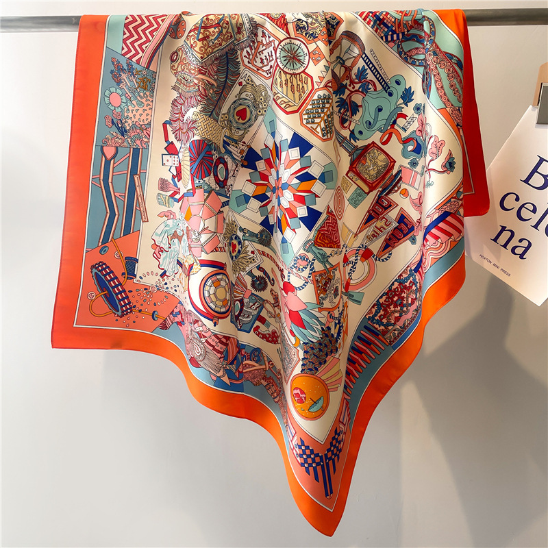 Novo Lenço Quadrado de Seda Sa - Silk Scarf Square avaliação e preço