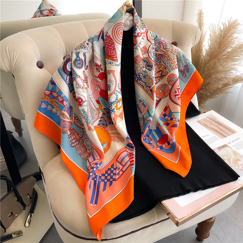 Novo Lenço Quadrado de Seda Sa - Silk Scarf Square avaliação e preço