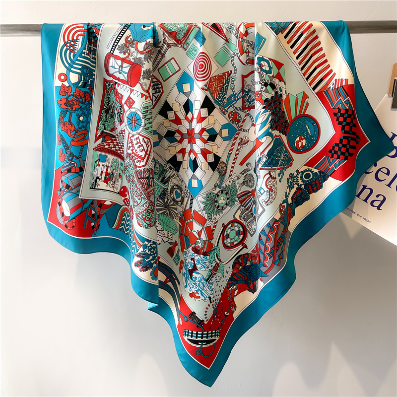 Novo Lenço Quadrado de Seda Sa - Silk Scarf Square avaliação e preço