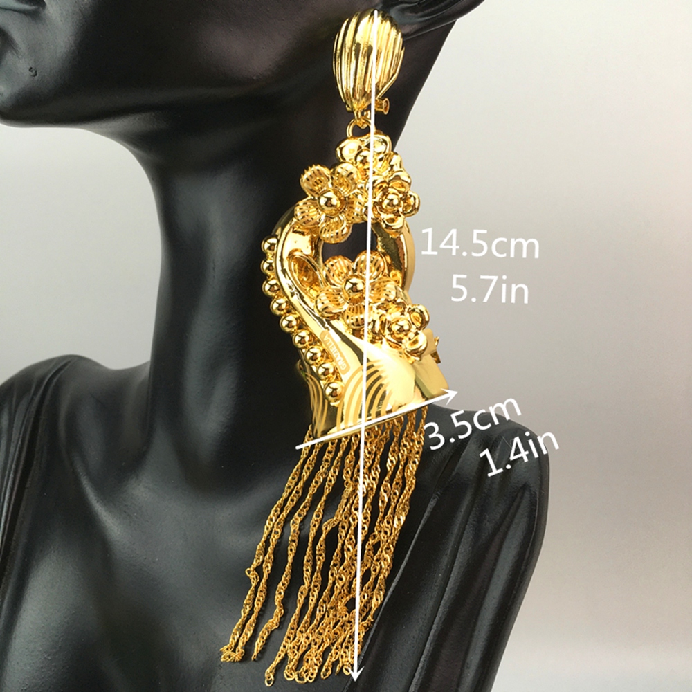 Yuminglai-Big Water Drop Brinc - Women Accessories Dubai avaliação e preço