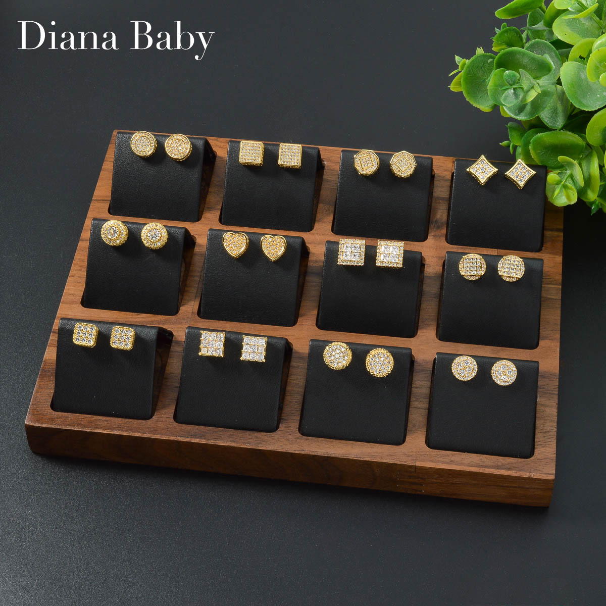 Diana bebê cor dourada brincos - Women Accessories Dubai avaliação e preço