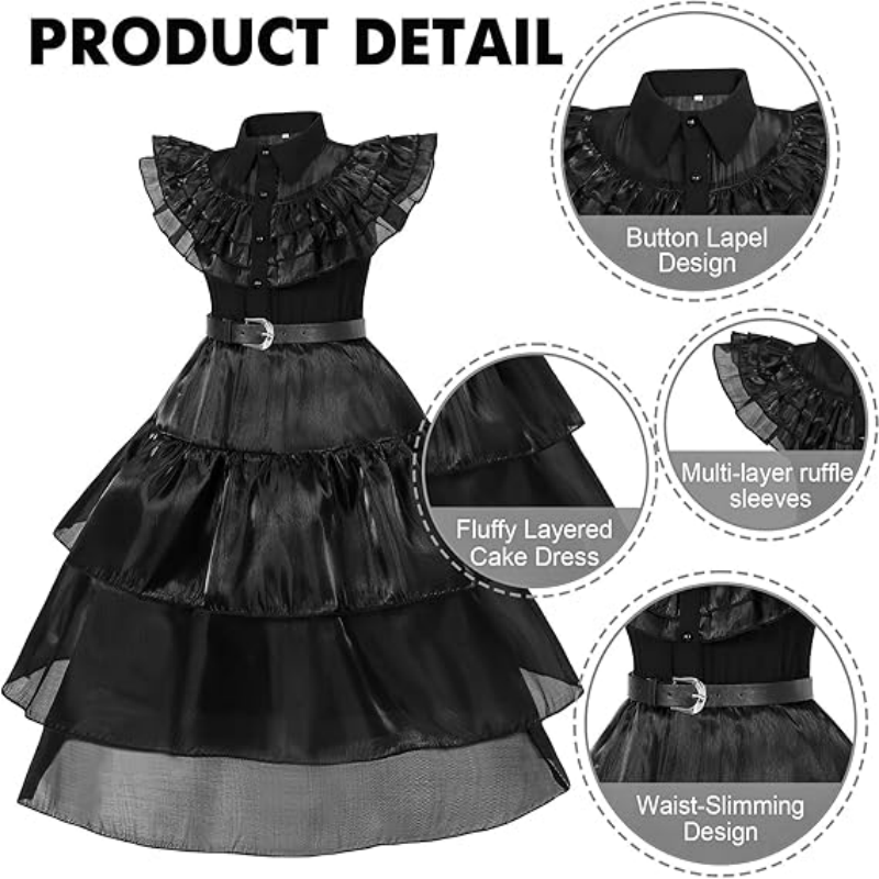 Vestido de Princesa Bruxa Negr - Women'S Accessories Clothing avaliação e preço