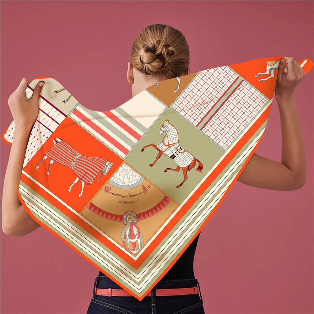 Novos Lenços de Seda Estampado - Silk Scarf Square avaliação e preço