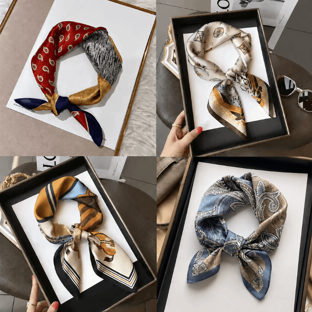 Lenço Quadrado de Seda com Est - Silk Scarf Square avaliação e preço