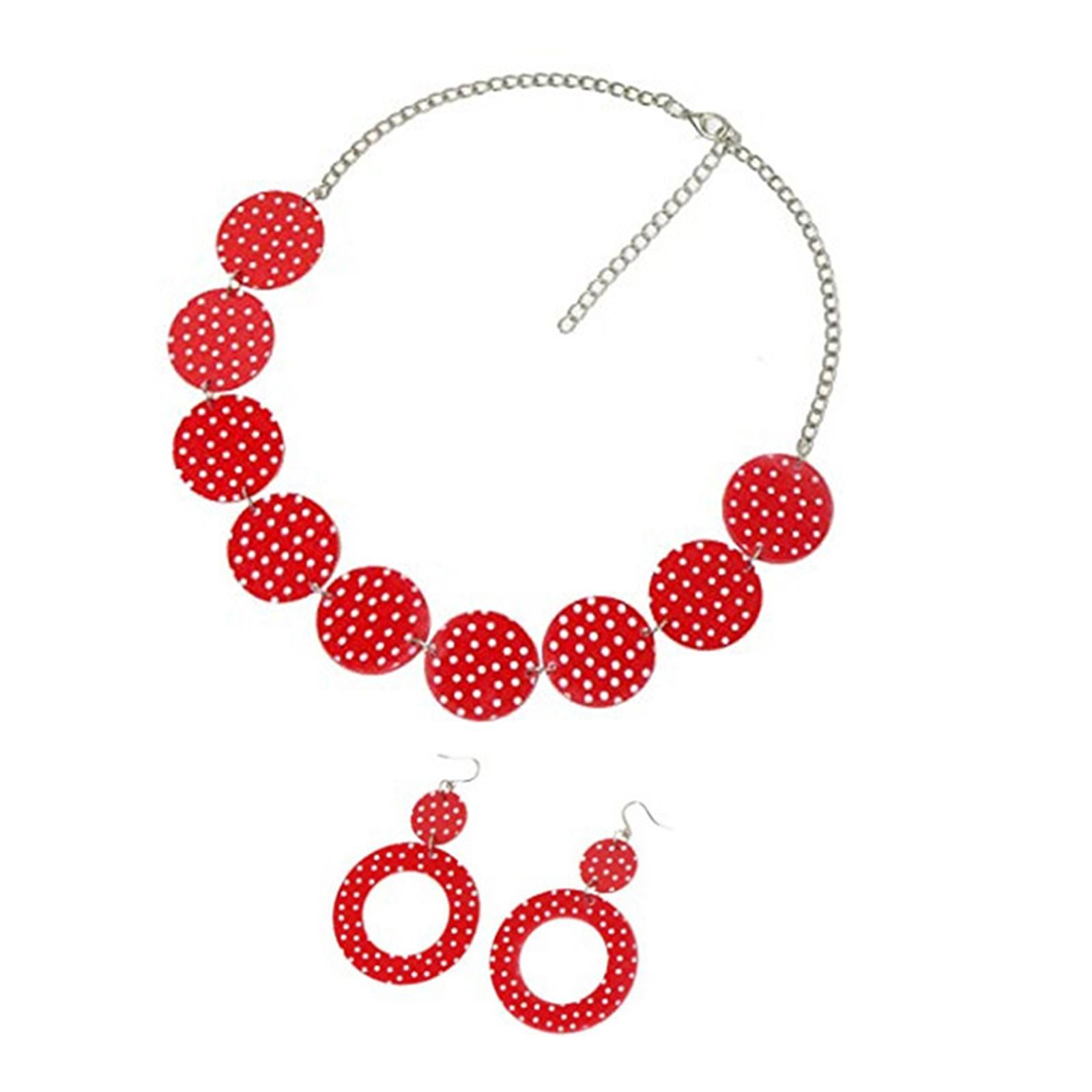 Conjunto de brincos e colar co - Women'S Accessories In The 1950S avaliação e preço